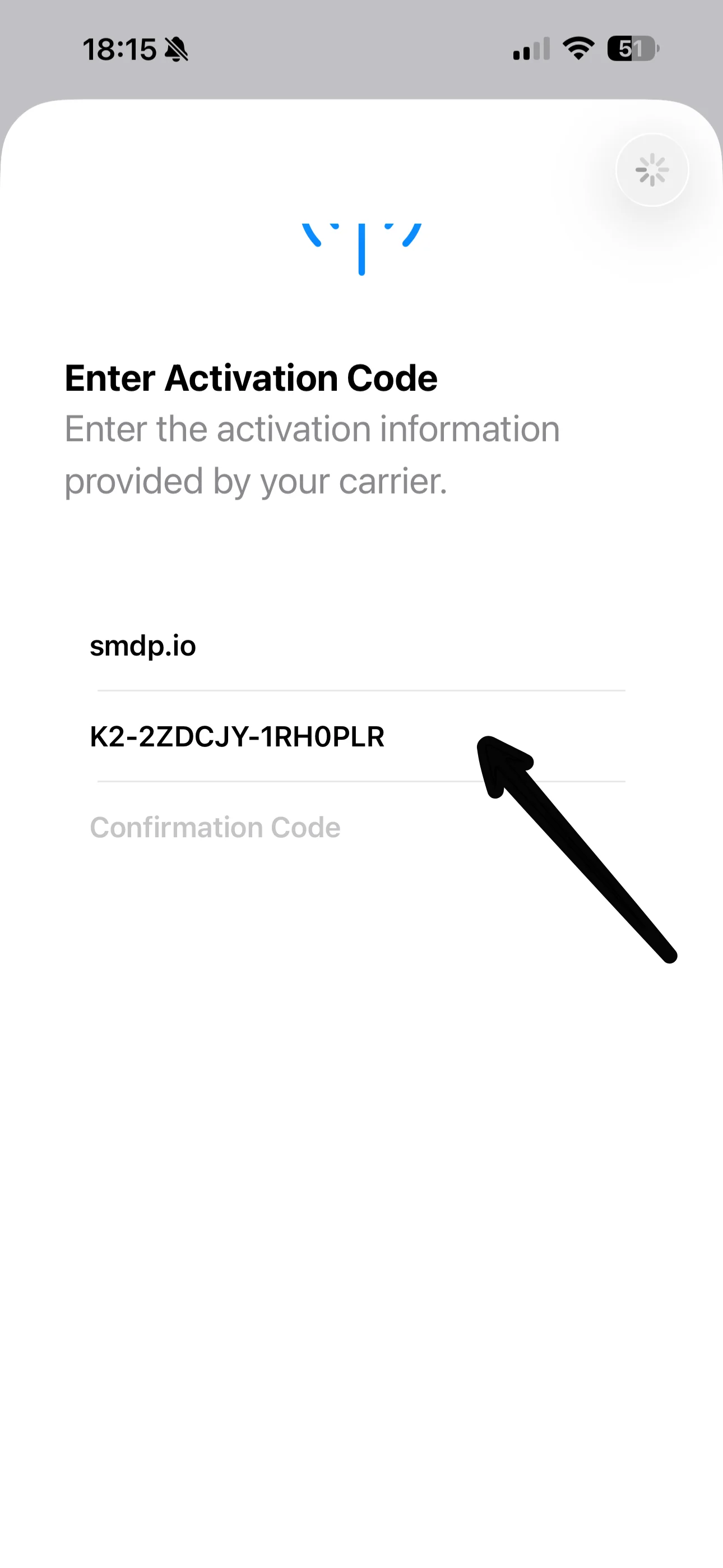 Obrazovka iPhone 13: Formulář ručního zadání