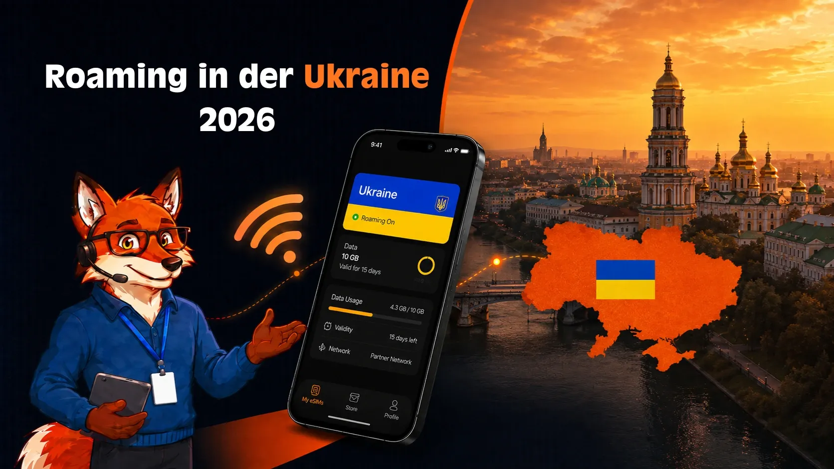 Roaming Ukraine 2026: Anbieter im Vergleich – Congstar, O2, Vodafone & eSIM-Alternativen