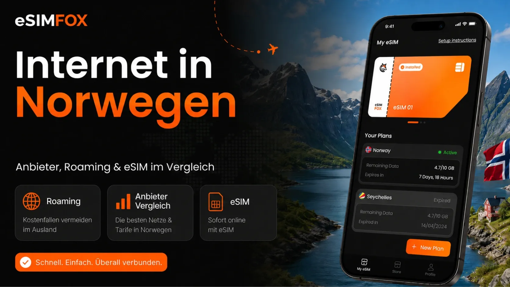 Internet in Norwegen 2026: Anbieter, Roaming & eSIM im Vergleich