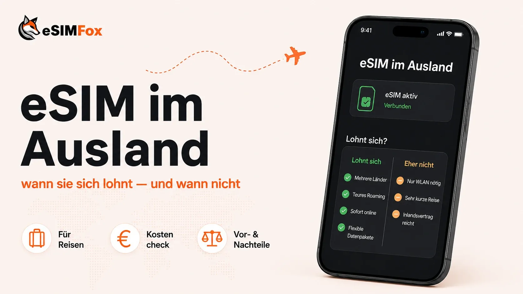 eSIM im Ausland: wann sie sich lohnt — und wann nicht